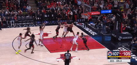 太可惜啦！尚帕尼罚球不中 德罗赞中圈压哨绝杀3分磕筐而出！