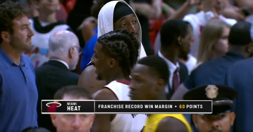 热火狂胜开拓者60分 创队史最大赢球分差！