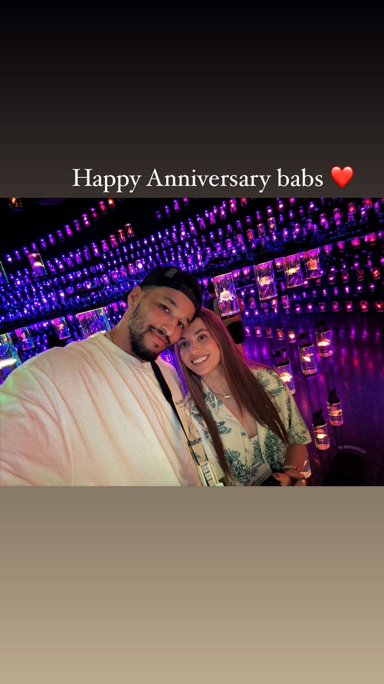 6年！2190天！罗伯森晒与瑞秋合照：周年快乐❤宝贝