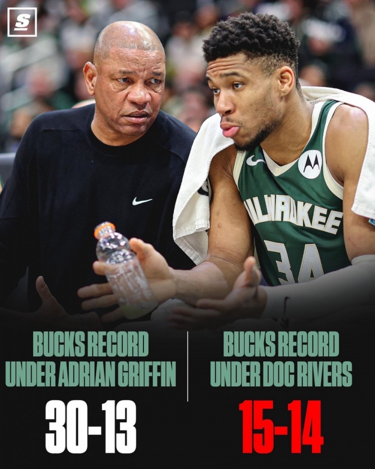 今日雄鹿不敌奇才 老里执教战绩15胜14负&换帅前为30胜13负